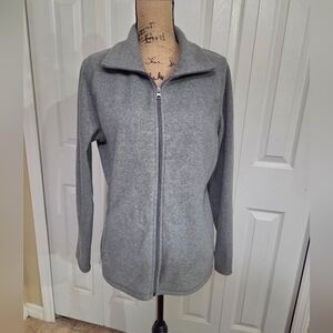 Old Navy Gray Zip-Up Fleece Jacket